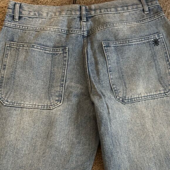 DELIA’S NWT Light WASH DENIM JEANS CHECKERBOARD TRIM OUTER LEG SIDES HALLOWEEN - Picture 3 of 9